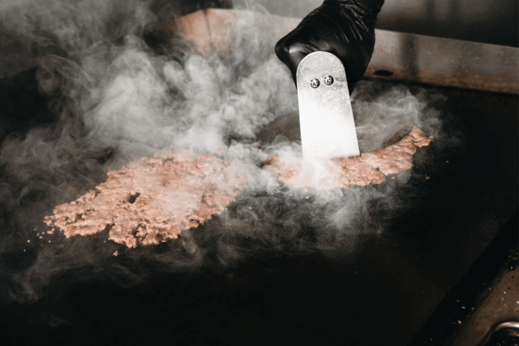 Grilling burger